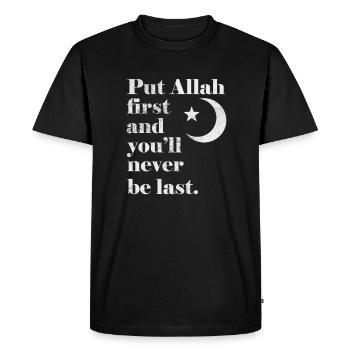 Musulman - T-shirt Premium bio Homme - noir - Devant - Nico (187cm)