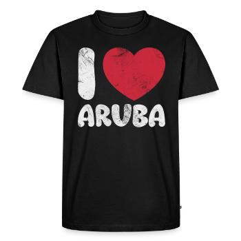 Aruba - T-shirt Premium bio Homme - noir - Devant - Nico (187cm)