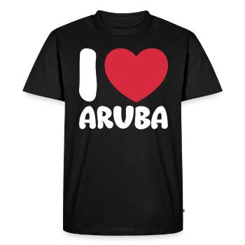 Aruba Caraïbes Été Ocean Beach Cadeau - T-shirt Premium bio Homme - noir - Devant - Nico (187cm)