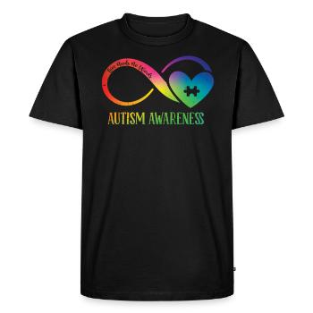 Autism - Men's Premium Organic T-Shirt - black - Front - Nico (187cm)
