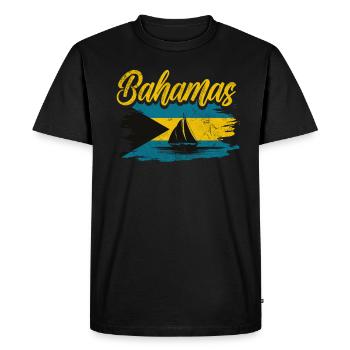 Bahamas - T-shirt Premium bio Homme - noir - Devant - Nico (187cm)