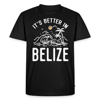 Belize Latino Belizean Belizean Maya Gift - Men's Premium Organic T-Shirt - black - Front - Nico (187cm)