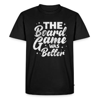 Board game - Men's Premium Organic T-Shirt - black - Front - Nico (187cm)