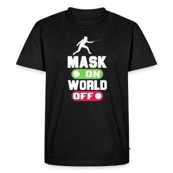 Fencing Sword Sabre Epee Fencing Gift - Men's Premium Organic T-Shirt - black - Front - Nico (187cm)