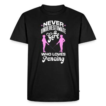 Fencing Sword Sabre Epee Fencing Gift - Men's Premium Organic T-Shirt - black - Front - Nico (187cm)