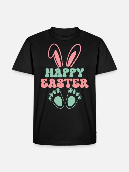 Joyeuses Pâques - T-shirt Premium bio Homme - noir