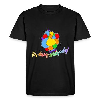 Skateboard rider - Men's Premium Organic T-Shirt - black - Front - Nico (187cm)