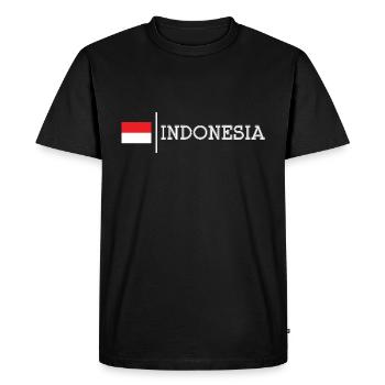 Indonésie - T-shirt Premium bio Homme - noir - Devant - Nico (187cm)