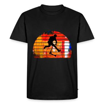 trottinette freestyle - T-shirt Premium bio Homme - noir - Devant - Nico (187cm)