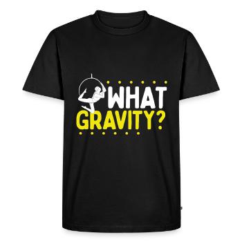Aerial Hoop What Gravity Dancing Aerial Circus - T-shirt Premium bio Homme - noir - Devant - Nico (187cm)