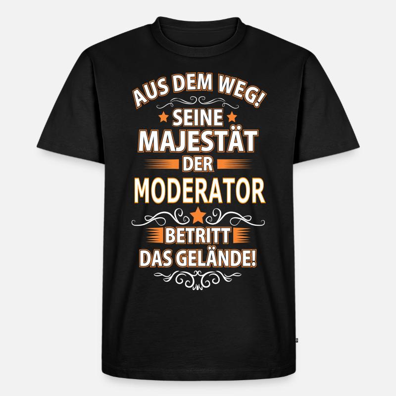 MODERATOR - Männer Premium Bio T-Shirt - Schwarz