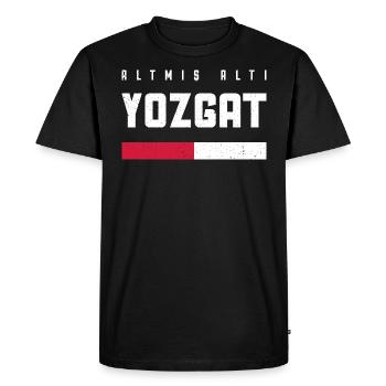 Yozgat 66 Turkey Turkiye gift holiday TR Türk - Men's Premium Organic T-Shirt - black - Front - Nico (187cm)