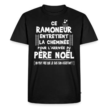 Ramoneur - T-shirt Premium bio Homme - noir - Devant - Nico (187cm)