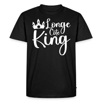 Humour Longe Côte Sportif Roi Du Longe-Côte - T-shirt Premium bio Homme - noir - Devant - Nico (187cm)
