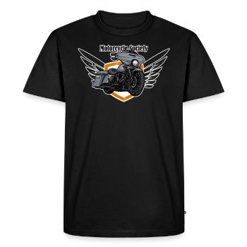 Chopper // Custom // Moto - T-shirt Premium bio Homme - noir - Devant - Nico (187cm)