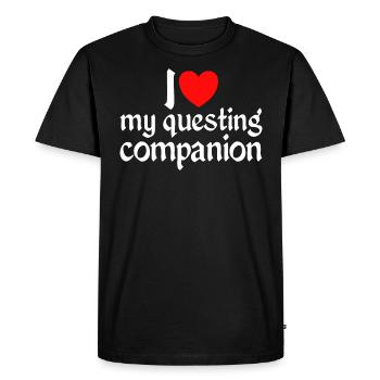 Idée Romantique Couple Fête Médiévale - T-shirt Premium bio Homme - noir - Devant - Nico (187cm)
