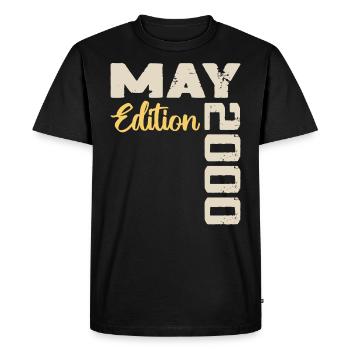 May 2000 Birthday May 2000 Gift May 2000 May - Men's Premium Organic T-Shirt - black - Front - Nico (187cm)