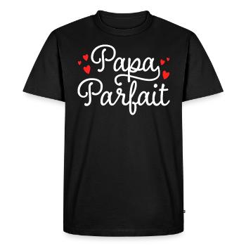 Perfect Dad Father's Day Gift Dad - Men's Premium Organic T-Shirt - black - Front - Nico (187cm)