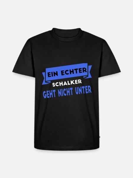 Schalker Schalke Gelsenkirchen Ruhrpott Fans - Männer Premium Bio T-Shirt - Schwarz