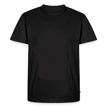 Cool simple chat et caméra - T-shirt Premium bio Homme - noir - Devant - Nico (187cm)