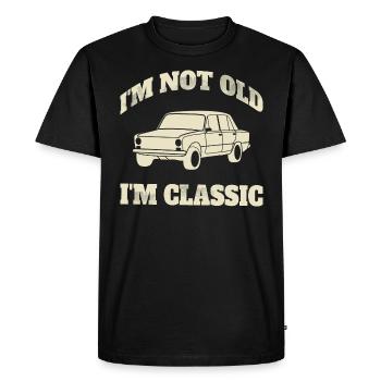 Je Ne Suis Pas Vieux Passionné De Voitures Papa - T-shirt Premium bio Homme - noir - Devant - Nico (187cm)