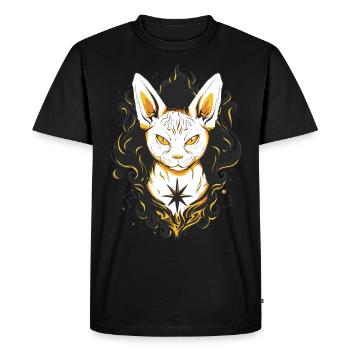 Cat Cats - Men's Premium Organic T-Shirt - black - Front - Nico (187cm)