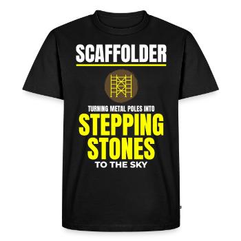 Plate-forme d’échafaudage d’échafaudage de constructeur d’échafaudages - T-shirt Premium bio Homme - noir - Devant - Nico (187cm)