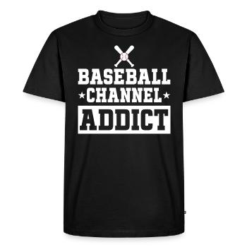 Adore Regarder Les Matchs De Baseball - T-shirt Premium bio Homme - noir - Devant - Nico (187cm)