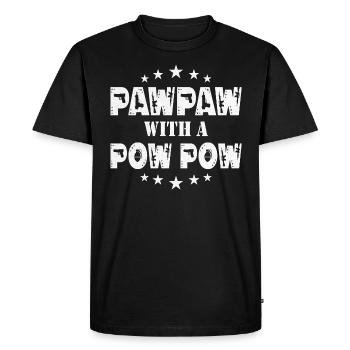 Humour Papa Passionné Armes À Feu - T-shirt Premium bio Homme - noir - Devant - Nico (187cm)