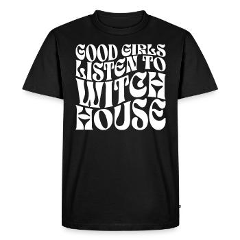 Filles Écoutent Musique Witch House - T-shirt Premium bio Homme - noir - Devant - Nico (187cm)