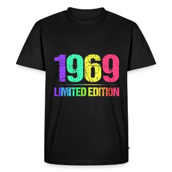 1969 Édition Limitée Vintage 69er Retro Vintage - T-shirt Premium bio Homme - noir - Devant - Nico (187cm)