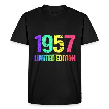1957 Édition Limitée Vintage 57 rétro vintage - T-shirt Premium bio Homme - noir - Devant - Nico (187cm)
