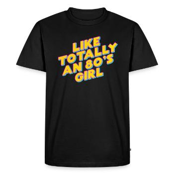 Chemise de fille Cool des années 80 Rétro Nostalgic Eighties Party - T-shirt Premium bio Homme - noir - Devant - Nico (187cm)