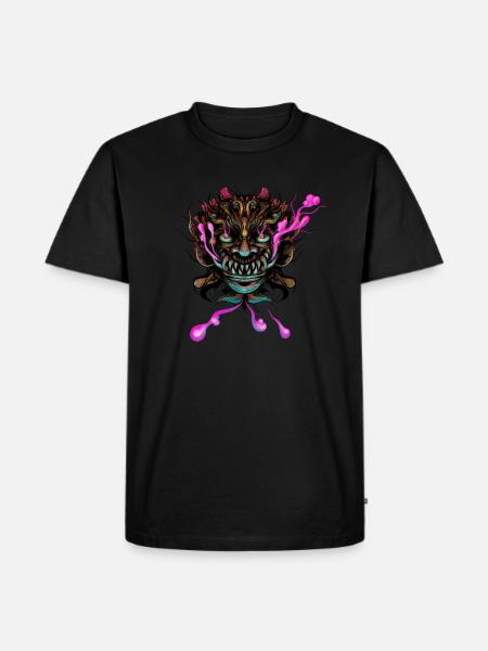 Dämon - Männer Premium Bio T-Shirt - Schwarz