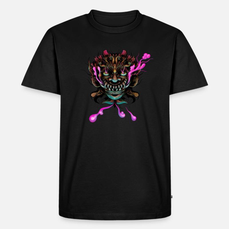 Dämon - Männer Premium Bio T-Shirt - Schwarz
