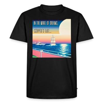 Dans le sillage des rêves, Skipper’s Tale... - T-shirt Premium bio Homme - noir - Devant - Nico (187cm)