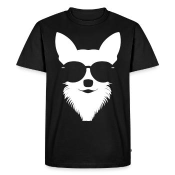 Funny Chihuahua wearing Sunglasses Chihuahuas - Men's Premium Organic T-Shirt - black - Front - Nico (187cm)