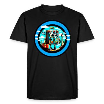 Valise Wanderlust - T-shirt Premium bio Homme - noir - Devant - Nico (187cm)