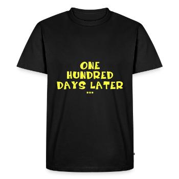 One Hundred Days Later 100th day of school teacher - T-shirt Premium bio Homme - noir - Devant - Nico (187cm)