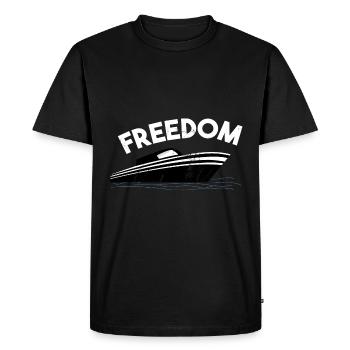 Boat Captain Gift Ship Boat Owner Captain - Men's Premium Organic T-Shirt - black - Front - Nico (187cm)