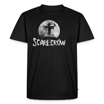 Pleine Lune épouvantail sur l'horreur du cimetière - T-shirt Premium bio Homme - noir - Devant - Nico (187cm)