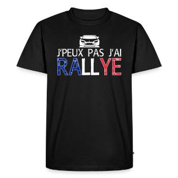 Jpeux pas Jai Rallye Humour - T-shirt Premium bio Homme - noir - Devant - Nico (187cm)