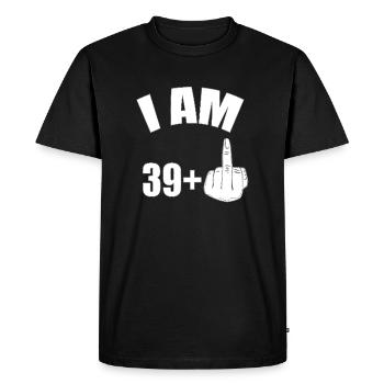 40ème anniversaire - T-shirt Premium bio Homme - noir - Devant - Nico (187cm)