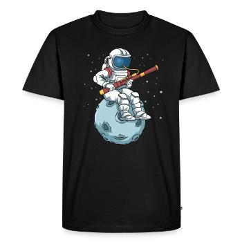 Fagott Shirt Astronaut Bassoon Big Band Fagott - Männer Premium Bio T-Shirt - Schwarz - Vorne - Nico (187cm)