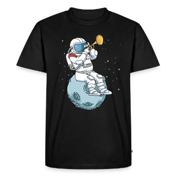 Trompette chemise enfants groupe d'astronautes musique jazz - T-shirt Premium bio Homme - noir - Devant - Nico (187cm)