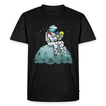 Astronaute Autism Awareness Autism Awareness - T-shirt Premium bio Homme - noir - Devant - Nico (187cm)