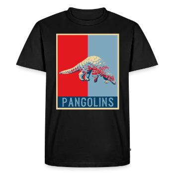 Pangolin gift pangolin tshirt pangolin - Men's Premium Organic T-Shirt - black - Front - Nico (187cm)