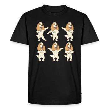 Cocker Spaniel Cadeau Femmes Chiens Spaniel - T-shirt Premium bio Homme - noir - Devant - Nico (187cm)