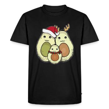 Avocado Lover Gift Christmas Avocado - Men's Premium Organic T-Shirt - black - Front - Nico (187cm)