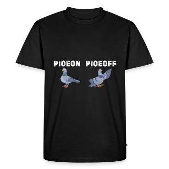 Cadeau amusant pour les amoureux des pigeons - T-shirt Premium bio Homme - noir - Devant - Nico (187cm)